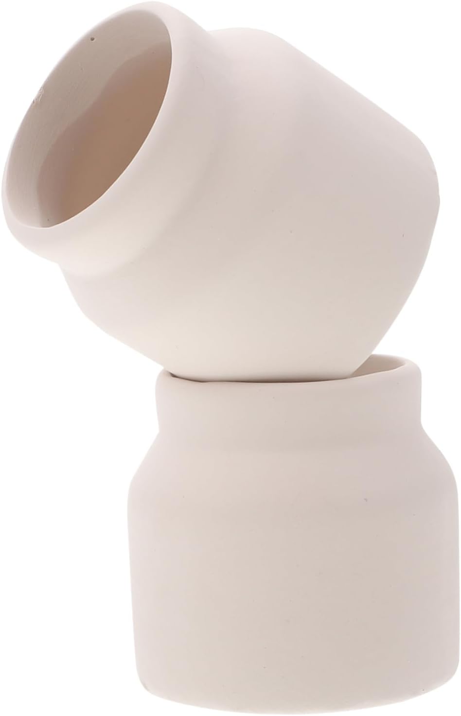 Hemoton 2pcs DIY Hand-Painted Flower Pot Ceramic Planters Coloring Flower Pots for Indoor Decor