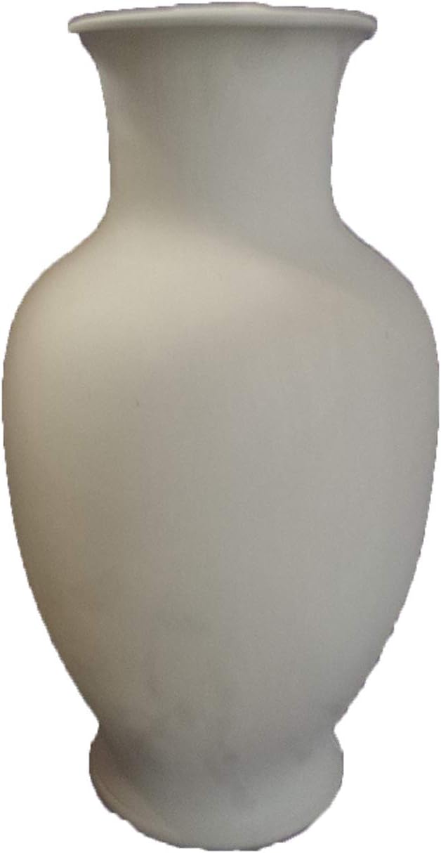 Gare 387 XLG Vase 17" Ready to Paint Ceramic Bisque Glazed Inside